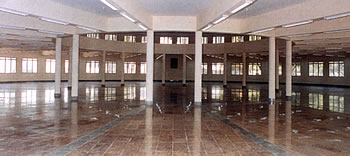 Inside view of the main hall